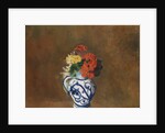 Flowers in a Blue Vase, c.1900 by Odilon Redon