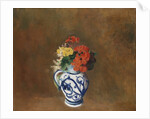 Flowers in a Blue Vase, c.1900 by Odilon Redon
