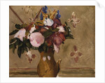Flowers in a Vase, copy after a painting by Cezanne, c.1886 by Odilon Redon