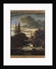 A Norwegian Landscape with a Cascade Waterfall by Jacob Isaaksz. or Isaacksz. van Ruisdael