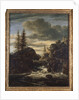 A Norwegian Landscape with a Cascade Waterfall by Jacob Isaaksz. or Isaacksz. van Ruisdael