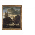 A Norwegian Landscape with a Cascade Waterfall by Jacob Isaaksz. or Isaacksz. van Ruisdael