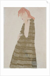 Standing Woman in a Golden Dress by Egon Schiele