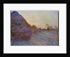 Haystacks by Claude Monet