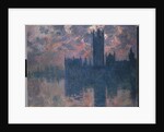 Houses of Parliament, Sunset, 1902 by Claude Monet