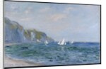 Cliffs and Sailboats at Pourville by Claude Monet