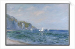 Cliffs and Sailboats at Pourville by Claude Monet