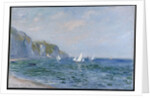 Cliffs and Sailboats at Pourville by Claude Monet