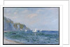Cliffs and Sailboats at Pourville by Claude Monet