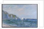 Cliffs and Sailboats at Pourville by Claude Monet