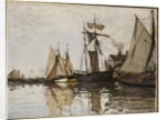 The Port of Honfleur, c.1865 by Claude Monet
