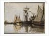 The Port of Honfleur, c.1865 by Claude Monet