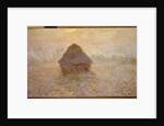 Haystacks, Sun in the Mist by Claude Monet