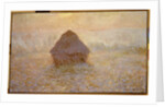 Haystacks, Sun in the Mist by Claude Monet