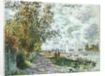 La Berge du Petit-Gennevilliers, c.1875 by Claude Monet