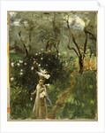 Gathering Flowers at Twilight by John Singer Sargent
