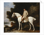 A Gentleman on a Grey Horse in a Rocky Wooded Landscape, 1781 by George Stubbs