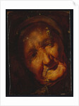 The Head of an Old Woman - A Sketch by Jacob Jordaens