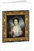 Portrait of Esther, Lady Wray, wearing a white dress, a gold and pink ermine-lined cloak, a landscape beyond by Joshua Reynolds