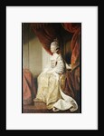 Portrait of Queen Charlotte, full length, seated in robes of state by Joshua Reynolds