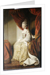 Portrait of Queen Charlotte, full length, seated in robes of state by Joshua Reynolds