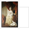 Portrait of Queen Charlotte, full length, seated in robes of state by Joshua Reynolds