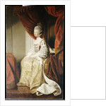 Portrait of Queen Charlotte, full length, seated in robes of state by Joshua Reynolds