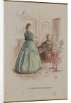 Mrs. Gresham and Miss Dunstable: An illustration to 'Framley Parsonage', 1861 by John Everett Millais