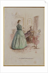 Mrs. Gresham and Miss Dunstable: An illustration to 'Framley Parsonage', 1861 by John Everett Millais