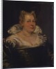 Portrait of a lady, bust length in a green dress with a white collar by Jacopo Robusti (circle of) Tintoretto