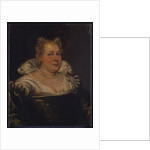 Portrait of a lady, bust length in a green dress with a white collar by Jacopo Robusti (circle of) Tintoretto