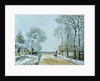 The Road, Snow Effect, 1876 by Alfred Sisley