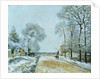 The Road, Snow Effect, 1876 by Alfred Sisley