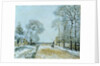 The Road, Snow Effect, 1876 by Alfred Sisley
