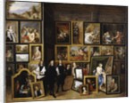 Archduke Leopold Wilhelm in his Picture Gallery, with the artist and other figures by David the Younger Teniers