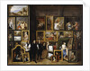 Archduke Leopold Wilhelm in his Picture Gallery, with the artist and other figures by David the Younger Teniers