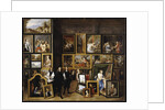Archduke Leopold Wilhelm in his Picture Gallery, with the artist and other figures by David the Younger Teniers