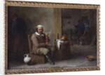 A Peasant Smoking in an inn by David the Younger Teniers