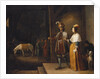 A Lady and a Gentleman Entering a Stable by David the Younger Teniers