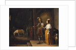 A Lady and a Gentleman Entering a Stable by David the Younger Teniers