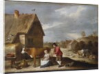 A Milkmaid and a Shepherd Outside a Cottage, late 1640s by David the Younger Teniers