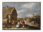 A Milkmaid and a Shepherd Outside a Cottage, late 1640s by David the Younger Teniers