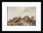 A Farm Yard with Figures Round a Table by David the Younger Teniers