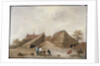 A Farm Yard with Figures Round a Table by David the Younger Teniers