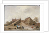 A Farm Yard with Figures Round a Table by David the Younger Teniers