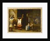 The interior of a peasant's cottage with a pig's carcass and a boy blowing up a bladder, 1646 by David the Younger Teniers