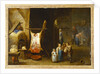 The interior of a peasant's cottage with a pig's carcass and a boy blowing up a bladder, 1646 by David the Younger Teniers