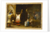 The interior of a peasant's cottage with a pig's carcass and a boy blowing up a bladder, 1646 by David the Younger Teniers