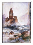 Tower Falls and Sulfur Rock, Yellowstone by Thomas Moran