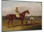 Barefoot, the Racehorse, with a Jockey Up and a Groom, 1835 by John Frederick Herring Snr